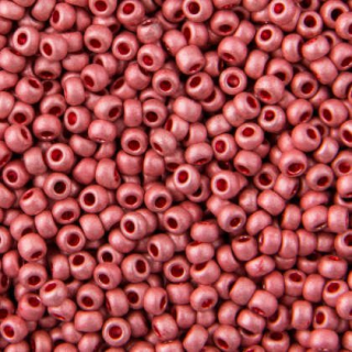Rokajl PRECIOSA růžová metalic > (6/0) Ø4,1mm (sáček 20g)