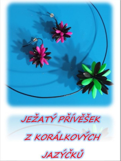 KORÁLKOVÁ STAVEBNICE - Ježatý přívěšek (1kus)