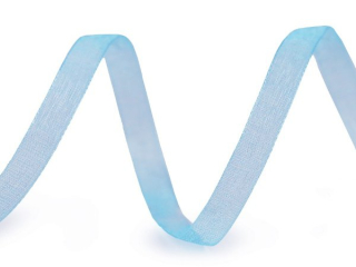Stuha šifónová šíře 3mm - modrá světlá